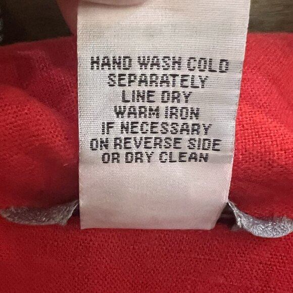 Stonebridge Vtg Linen Rayon Set Top Plus Size 1X Pants XL Red Nautical Travel - Picture 11 of 16